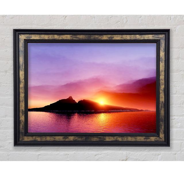 As The Sun Peeps Over The Mountain Ocean - Single Picture Frame Art Prints Bright Star Größe: 59,7 cm H x 84,1 cm B on Productcaster.