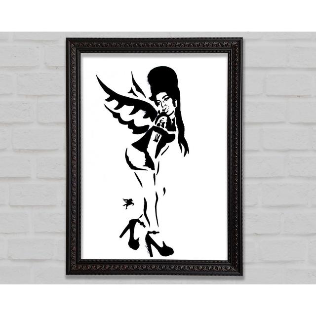 Amy Winehouse Wings - Single Picture Frame Art Prints Bright Star Size: 42cm H x 29.7cm W x 3cm D on Productcaster.