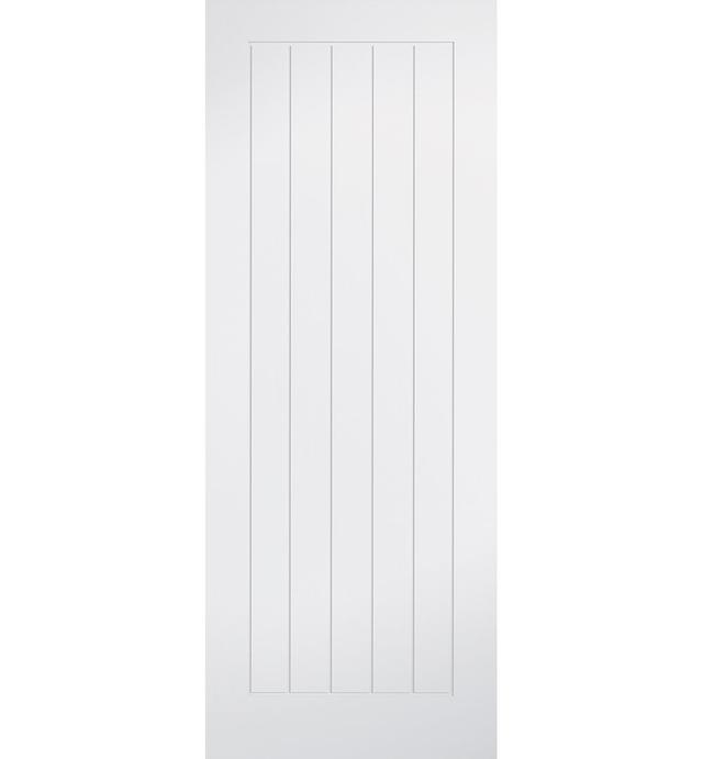 Mexicano Primed White Internal Fire Door LPD Doors Door Size: 204cm H x 52.6cm W x 4.4cm D on Productcaster.