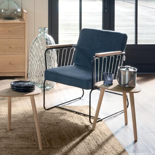 Hachirou 67" Wide Armchair Borough Wharf Upholstery Colour: Blue on Productcaster.