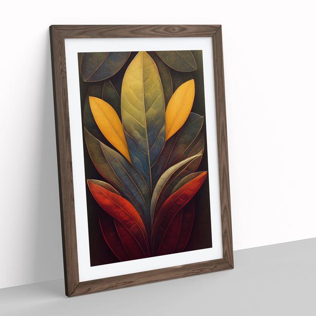 XC1022-178X A Virtuous Leaves - Wrapped Canvas Graphic Art Marlow Home Co. Size: 34cm H x 25cm W x 2cm D, Format: Walnut on Productcaster.