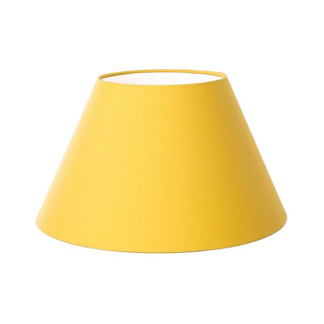 Cotton Empire Lamp shade Latitude Run Size: 22cm H x 40cm W x 40cm D, Colour: Sunshine Yellow on Productcaster.