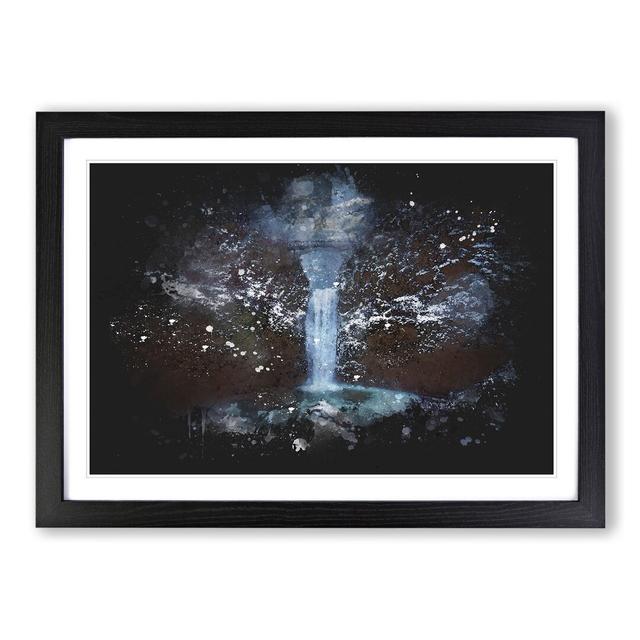 Multnomah Falls Waterfall Vol.2 - Picture Frame Graphic Art East Urban Home Frame Option: Black Framed, Size: 27cm H x 36cm W x 2cm D on Productcaster.