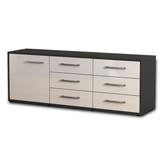 Bavani TV Stand Brayden Studio Colour: White/Anthracite on Productcaster.