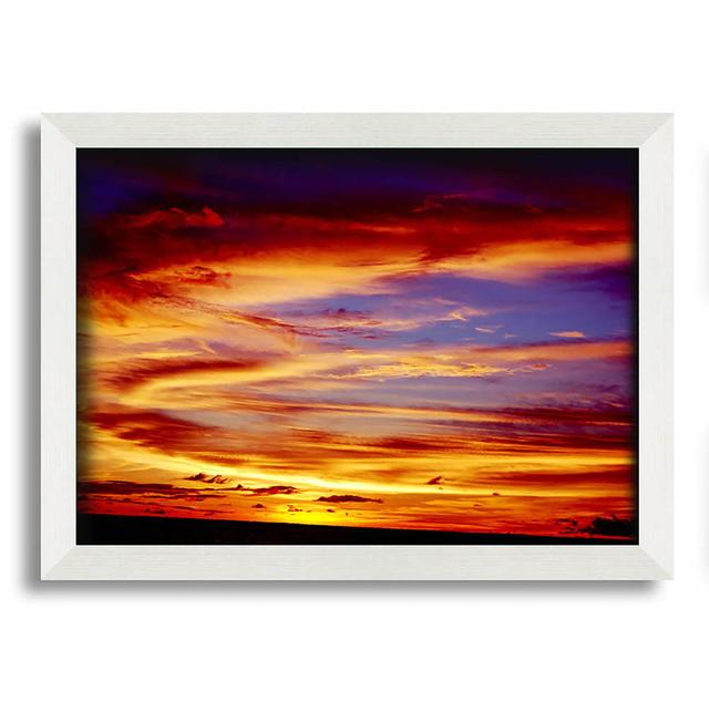 Red Sky at Night Shepherds Delight - Single Picture Frame Art Prints Brayden Studio Size: 42cm H x 59.7cm W on Productcaster.