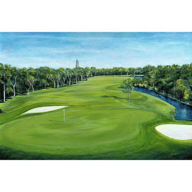 Island Golf by Tom Blankenship - Wrapped Canvas Painting Rosalind Wheeler Size: 61cm H x 91cm W x 3.8cm D on Productcaster.