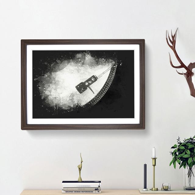 Needle of the Turntable - Picture Frame Graphic Art Print East Urban Home Frame Option: Walnut Framed, Size: 62cm H x 87cm W x 2cm D on Productcaster.