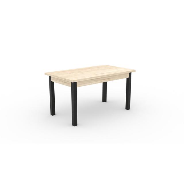 82 Rodos Alpen Home Table Top Colour: Beige, Table Base Colour: Black on Productcaster.