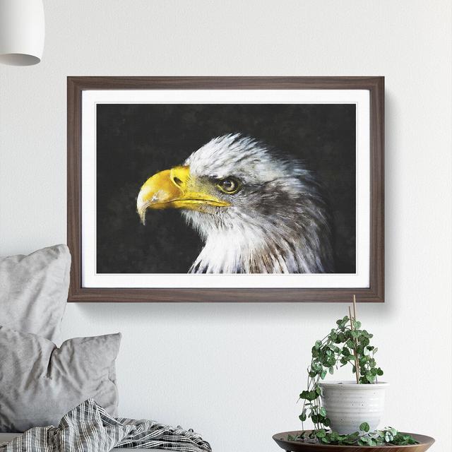 Bald Eagle Vol.1 - Picture Frame Painting East Urban Home Frame Option: Walnut Framed, Size: 27cm H x 36cm W x 2cm D on Productcaster.