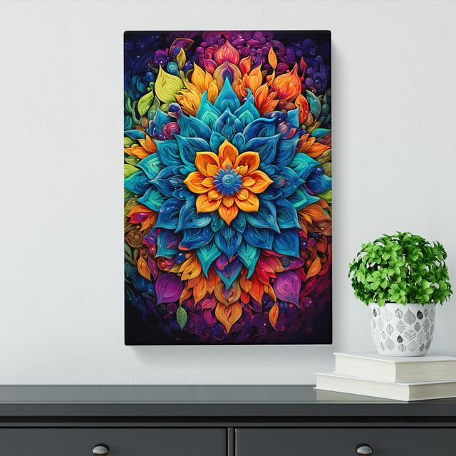 Mandala Informel - Wrapped Canvas Art Prints Latitude Vive Size: 60cm H x 40cm W x 3cm D on Productcaster.