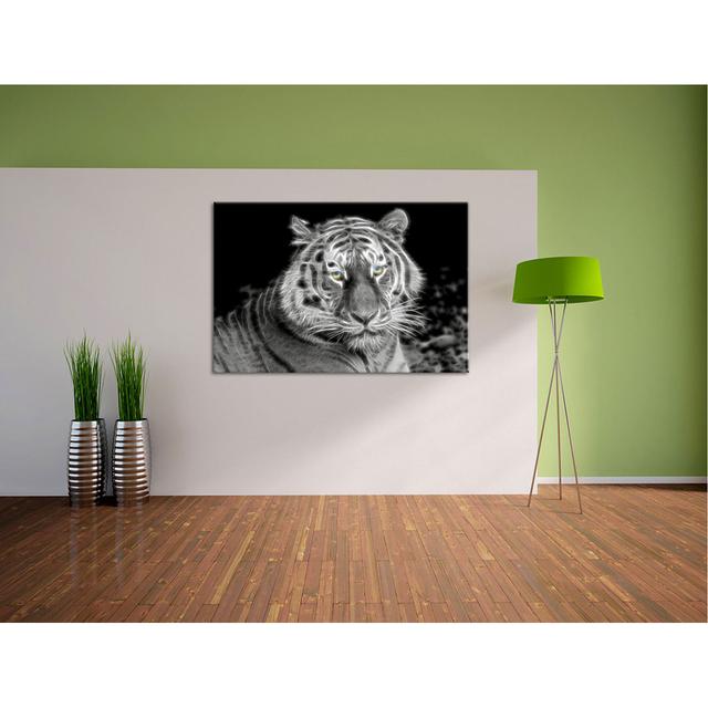 Leinwandbild Schöner prächtiger Tiger East Urban Home Größe: 80 cm H x 120 cm B on Productcaster.