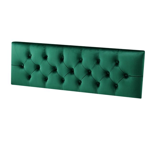 Luczak Upholstered Headboard Canora Grey Size: 150 x 60 cm, Colour: Bottle Green on Productcaster.