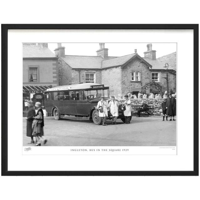 'Ingleton, Bus in the Square 1929' - Picture Frame Photograph Print on Paper The Francis Frith Collection Size: 28cm H x 36cm W x 2.3cm D on Productcaster.