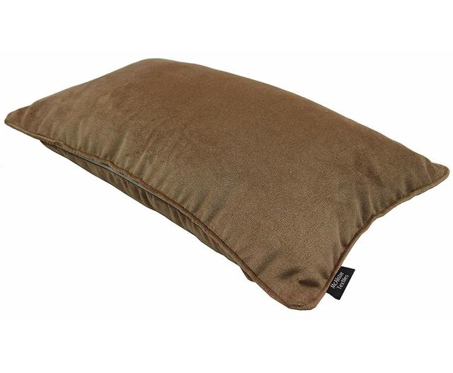 Jamel Rectangular Floor Pillow Cover Canora Grey Size: 30 x 50cm, Colour: Caramel Gold on Productcaster.