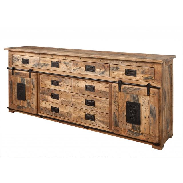 Railway Sideboard Massivmoebel24 Colour: Natural on Productcaster.