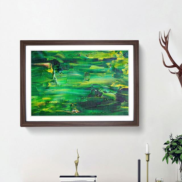 Abstract Art Painting Vol.337 by S.Johnson - Picture Frame Painting Print East Urban Home Frame Option: Walnut Framed, Size: 48cm H x 65cm W x 2cm D on Productcaster.