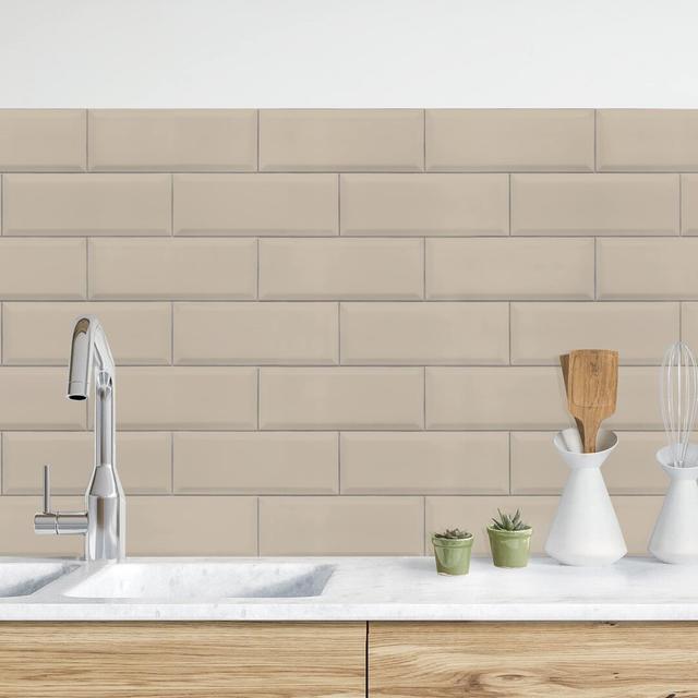 Adelynna 50 x 300cm PVC Tile Ebern Designs Colour: Taupe on Productcaster.