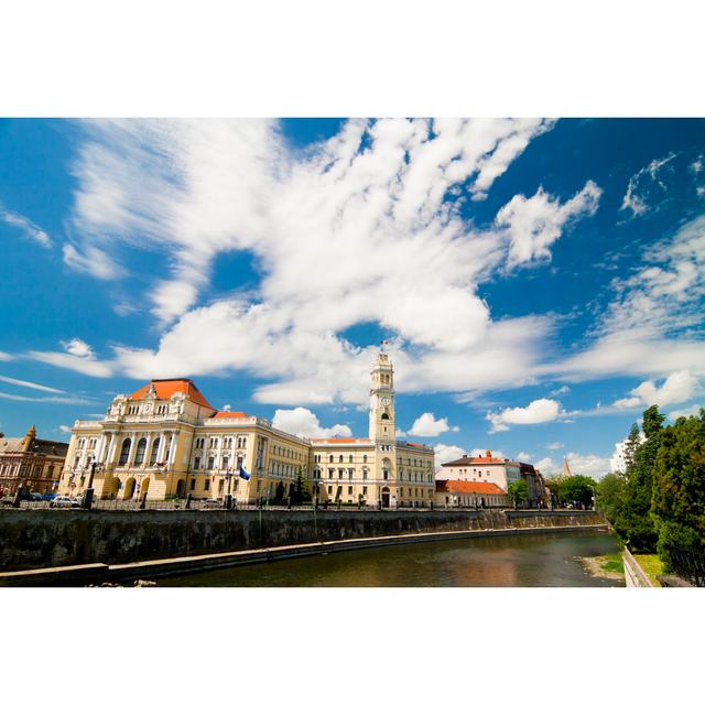 City Hall - Oradea Romania - Wrapped Canvas Photograph 17 Stories Size: 81cm H x 122cm W on Productcaster.