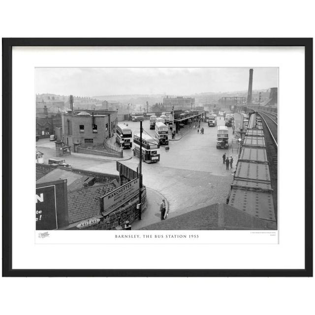 Barnsley, The Bus Station 1955 - Single Picture Frame Print The Francis Frith Collection Size: 45cm H x 60cm W x 2.3cm D on Productcaster.