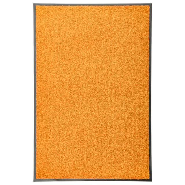 Deirore Zanzibar Doormat Ebern Designs Mat Size: 0.9cm H x 90cm W x 60cm L, Colour: Orange on Productcaster.