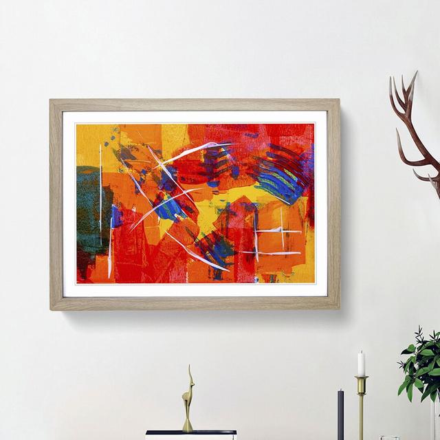 Abstract Vol.39 by S.Johnson - Picture Frame Painting Print East Urban Home Frame Option: Oak Framed, Size: 36cm H x 48cm W x 2cm D on Productcaster.