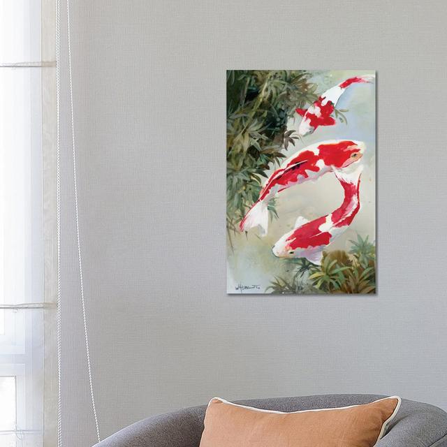 Koi I by Willem Haenraets - Wrapped Canvas Graphic Art Bay Isle Home Size: 66.04cm H x 45.72cm W x 3.81cm D on Productcaster.