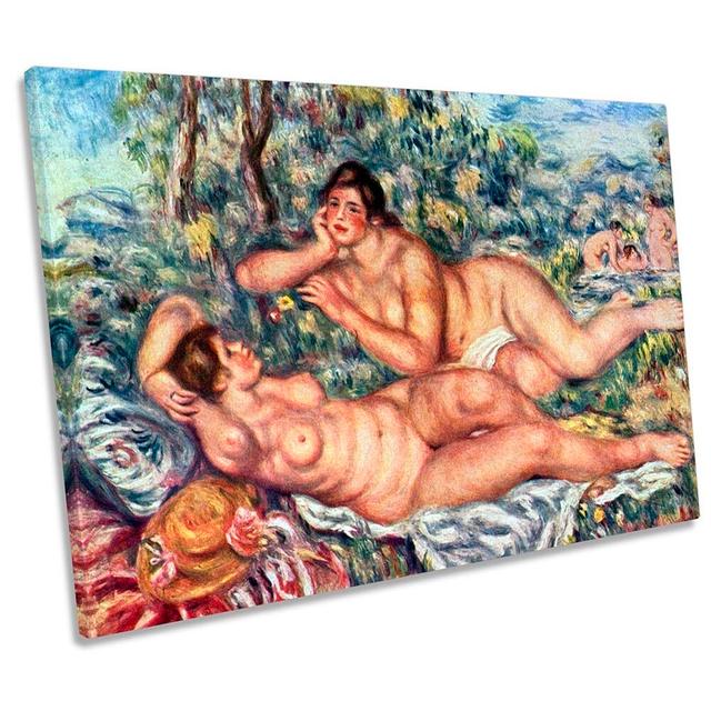 Pierre-Auguste Renoir The Great Bathers - Wrapped Canvas Print Rosalind Wheeler Size: 40.6cm H x 61cm W x 2cm D on Productcaster.