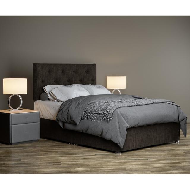 Taliesin Divan Bed Base 17 Stories Colour: Chocolate, Size: Kingsize (5') on Productcaster.