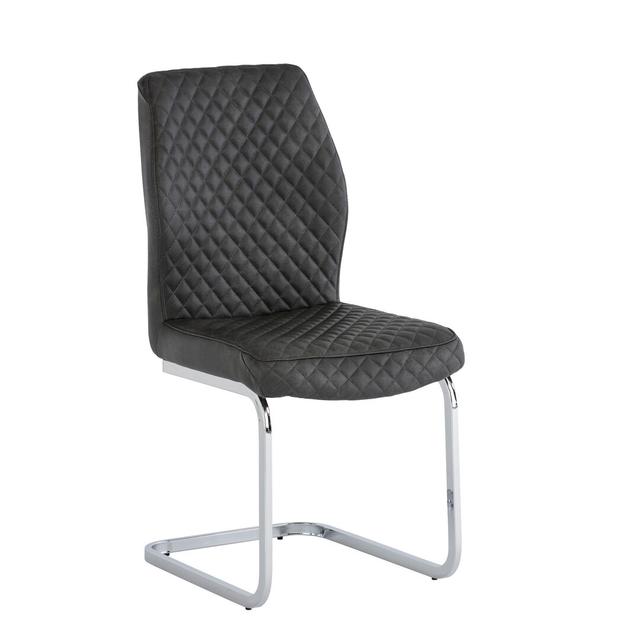 Kerry Upholstered Dining Chair Metro Lane Upholstery Colour: Grey on Productcaster.