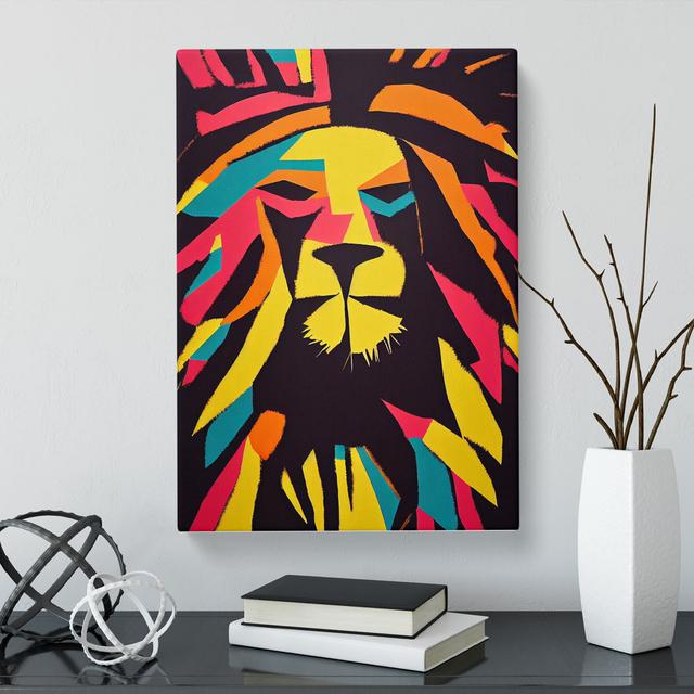 Lion Abstract Vol.1 - Wrapped Canvas Graphic Art Latitude Vive Size: 60cm H x 40cm W x 3cm D on Productcaster.