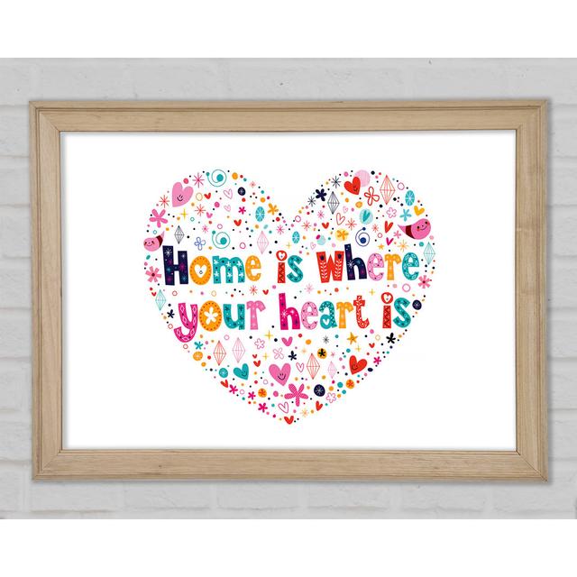 Home Is Where Your Heart Is - Print Bright Star Size: 42cm H x 59.7cm W on Productcaster.