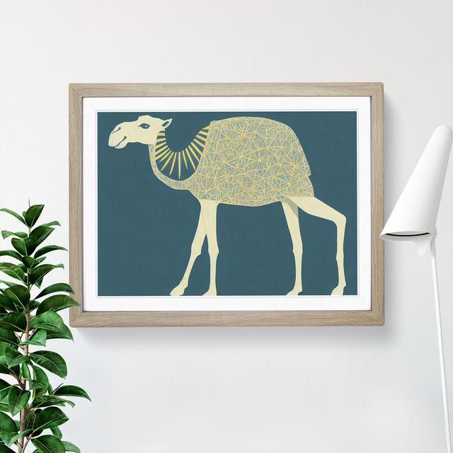 Ultimate Camel - Picture Frame Graphic Art Natur Pur Size: 34cm H x 46cm W x 2cm D, Frame Colour: Oak Framed on Productcaster.