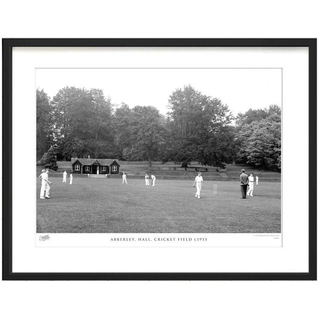 'Abberley, Hall, Cricket Field C1955' by Francis Frith - Picture Frame Photograph Print on Paper The Francis Frith Collection Size: 60cm H x 80cm W x on Productcaster.