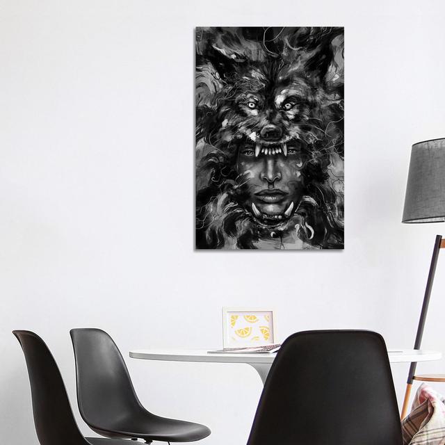 Empress Wolf by Nicebleed - Wrapped Canvas Print Alpen Home Size: 101.6cm H x 66.04cm W x 1.9cm D on Productcaster.