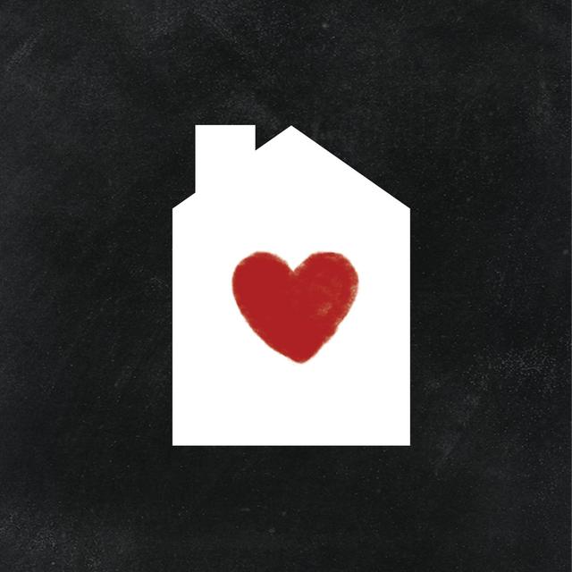 Heart House Small - Wrapped Canvas Graphic Art Brambly Cottage Size: 91cm H x 91cm W x 3.8cm D on Productcaster.