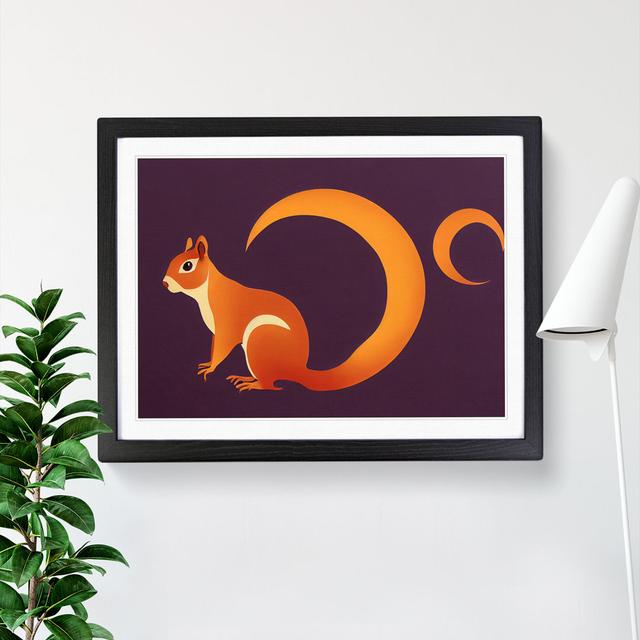 XH1022-9007X The Terrific Squirrel Abstract - Single Picture Frame Print Alpen Home Format: Black Framed, Size: 46cm H x 64cm W x 2cm D on Productcaster.