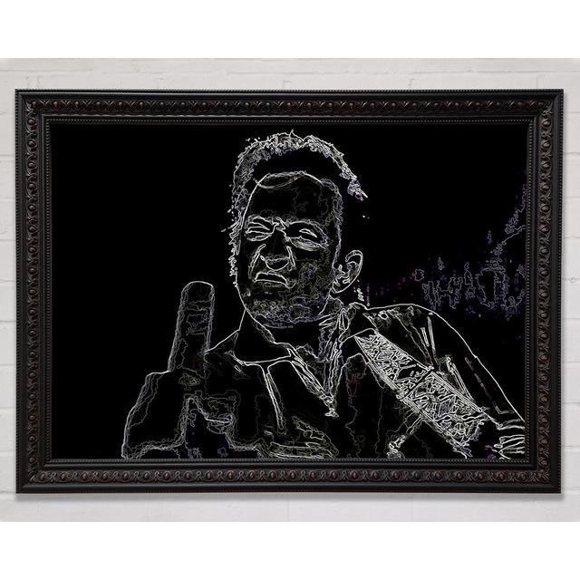 Johnny Cash - Single Picture Frame Art Prints Bright Star Size: 100cm H x 141.4cm W on Productcaster.