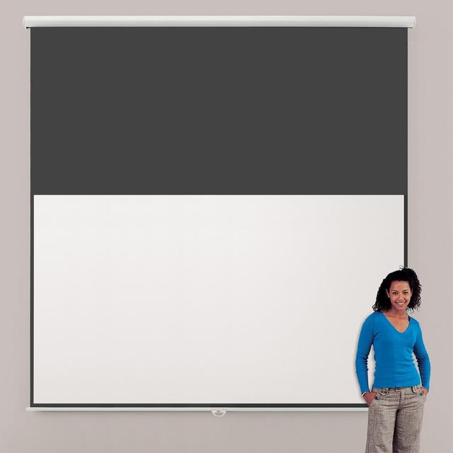 Eyeline Manual Projection Screen Symple Stuff Viewing Area: 169cm H x 300cm W - Widescreen 16:9 on Productcaster.