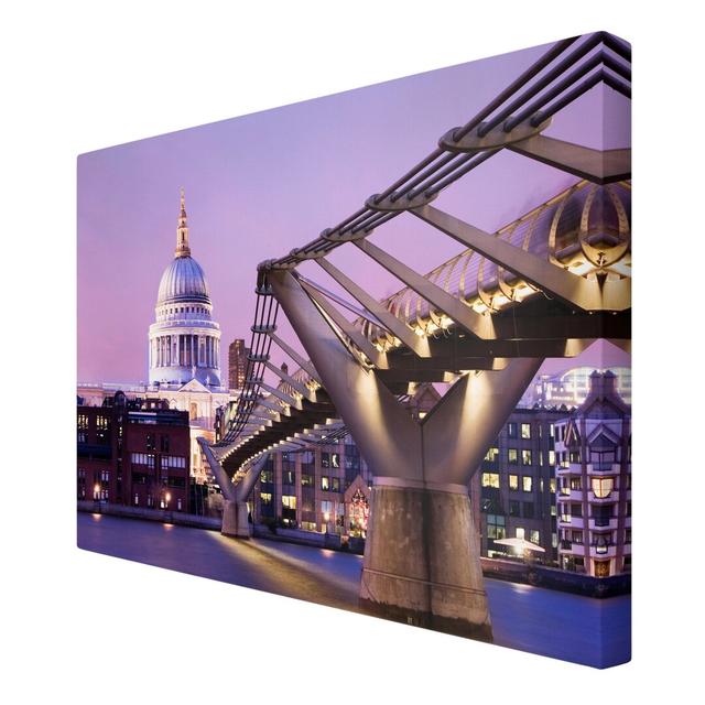 St. Pauls - Graphic Art Print on Canvas East Urban Home Size: 120cm L x 80cm W on Productcaster.