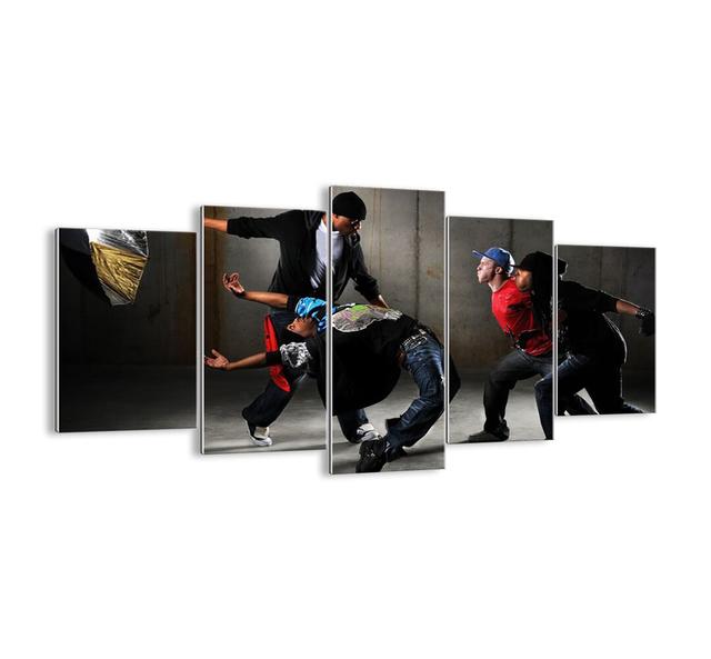 'Dancing with the Street Wind' - 5 Piece Unframed Photograph Print Set on Glass Ebern Designs Size: 85cm H x 160cm W x 1.8cm D on Productcaster.