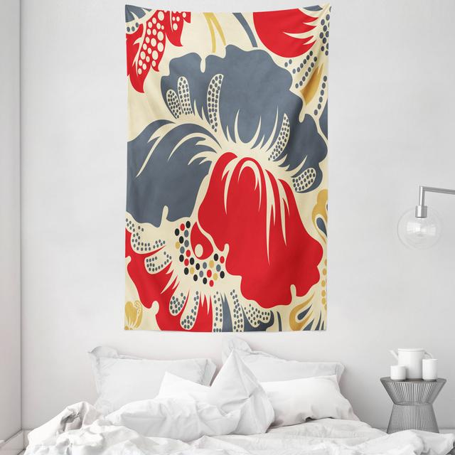 Tapestry, Abstract Chinese Floral, Multicolor Abakuhaus Maße: 230 cm H x 140 cm B on Productcaster.