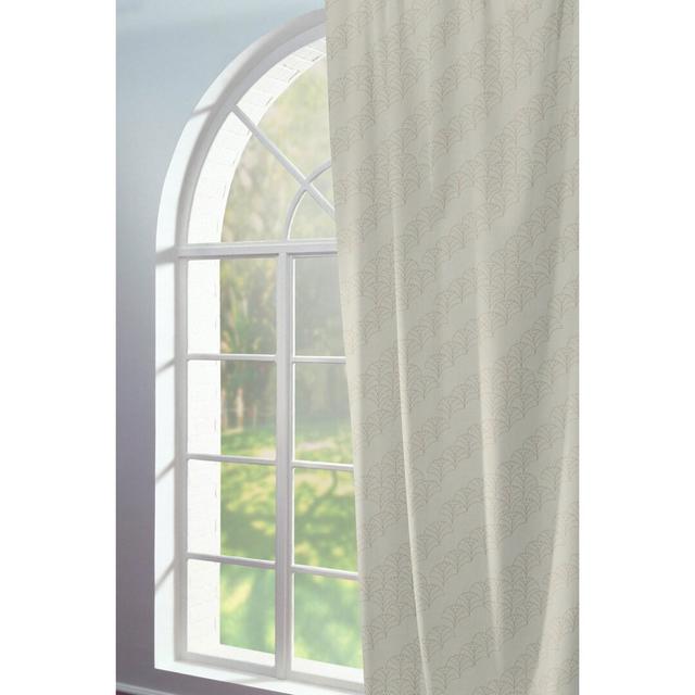 Lizeth Pencil Pleat Opaque Single Curtain Latitude Run Colour: Light grey., Size: 145cm Width x 145cm Drop on Productcaster.