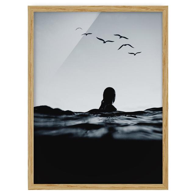 Still Waters - Picture Frame Graphic Art 17 Stories Frame Option: Brown Framed, Size: 40cm H x 30cm W x 2cm D on Productcaster.