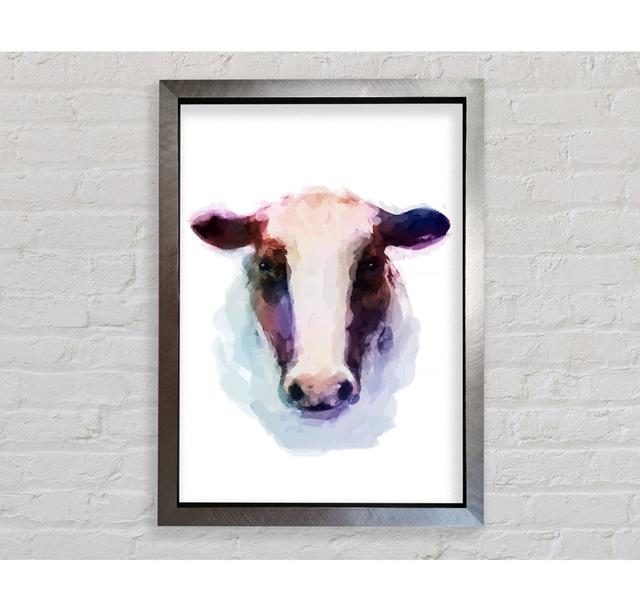 Sad Cow Face - Single Picture Frame Art Prints Bright Star Size: 59.7cm H x 42cm W x 3.4cm D on Productcaster.