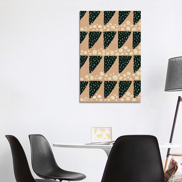 Ritual Triangles and Stones by Laura Watson - Wrapped Canvas Graphic Art Natur Pur Size: 101.6cm H x 66.04cm W x 1.91cm D on Productcaster.