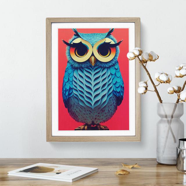 XV1022-4538X The Flourishing Owl - Single Picture Frame Print Alpen Home Frame Colour: Oak, Size: 34cm H x 25cm W x 2cm D on Productcaster.