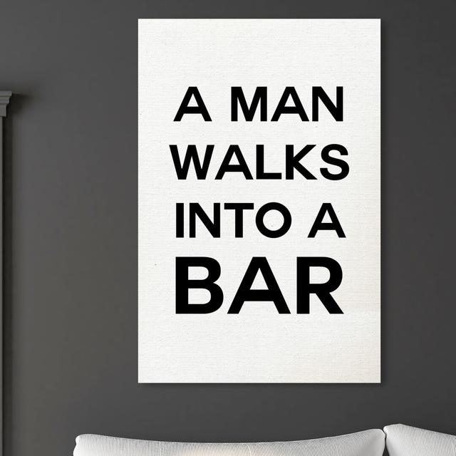 Walk The Bar - Print on Canvas East Urban Home Size: 114.3 cm H x 76.2 cm W on Productcaster.