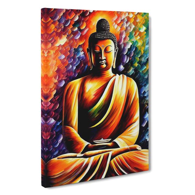 View Of Buddha No.2 - Print Latitude Vive Matte Colour: No Matte, Size: 60cm H x 40cm W x 3cm D, Format: Wrapped Canvas on Productcaster.