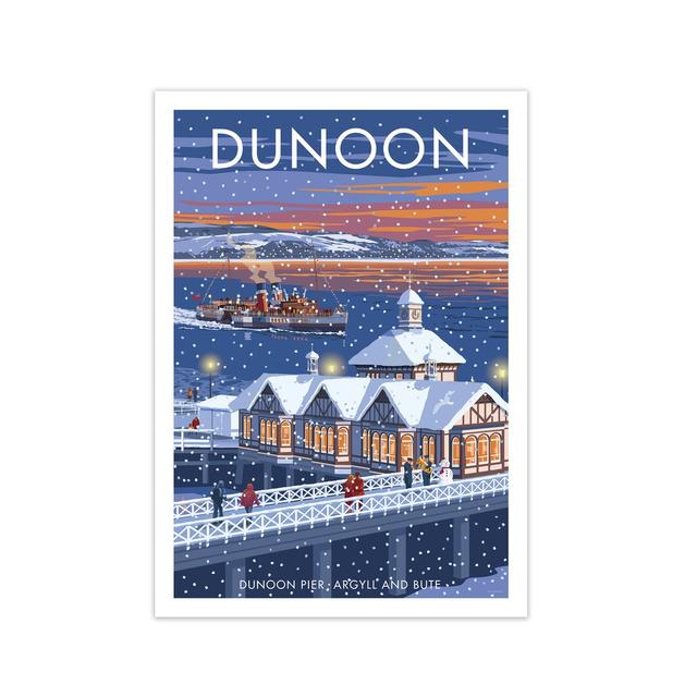 Scotland Dunoon Christmas by Stephen Millership - Graphict Art Print on Paper East Urban Home Frame Options: No Frame, Size: 59.4 cm H x 42 cm W x 1 c on Productcaster.