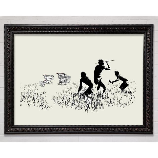 Trolley Hunters Cream Framed Print Bright Star Size: 84.1cm H x 118.9cm W on Productcaster.